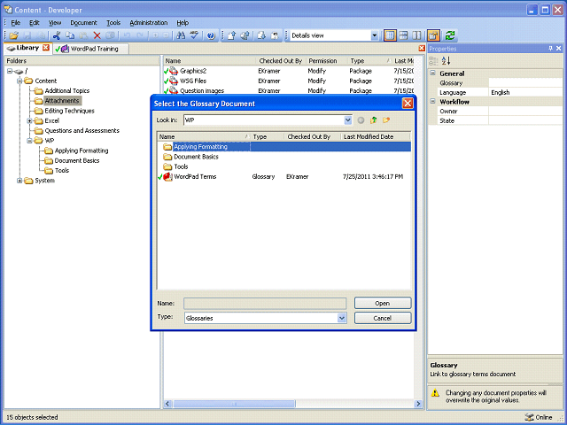 Screen image of this step
