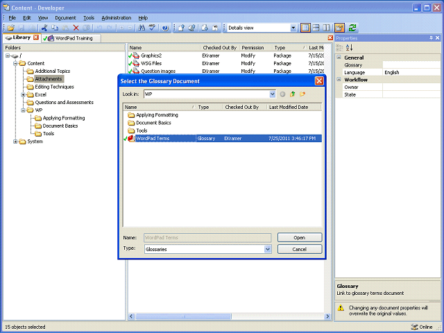 Screen image of this step