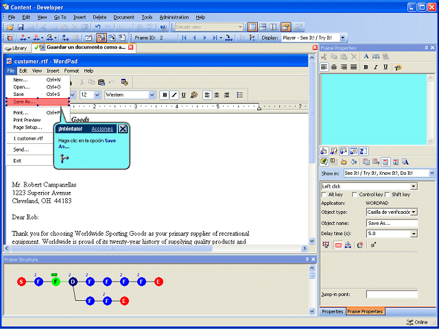 Screen image of this step