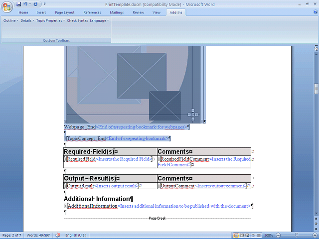 Screen image of this step