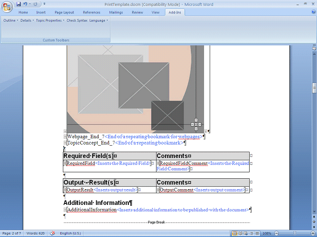 Screen image of this step
