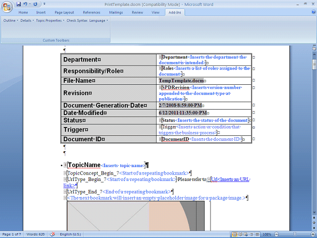 Screen image of this step