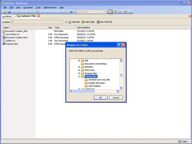 Screen image of this step