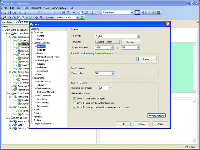 Screen image of this step