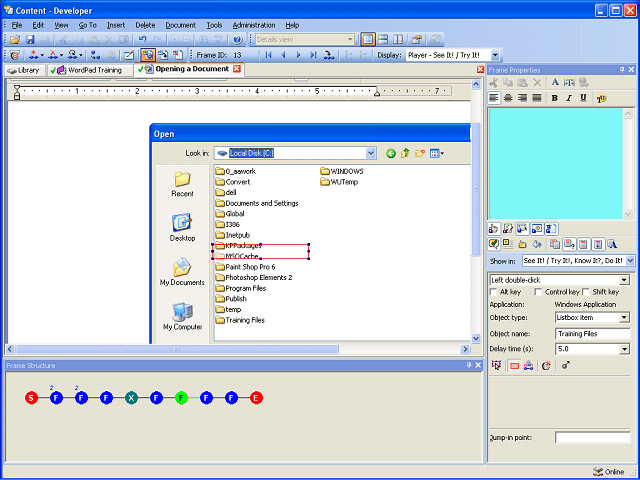 Screen image of this step