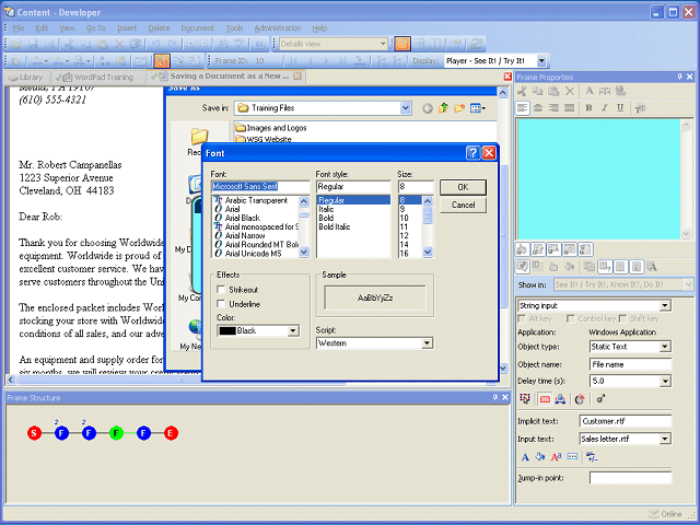 Screen image of this step