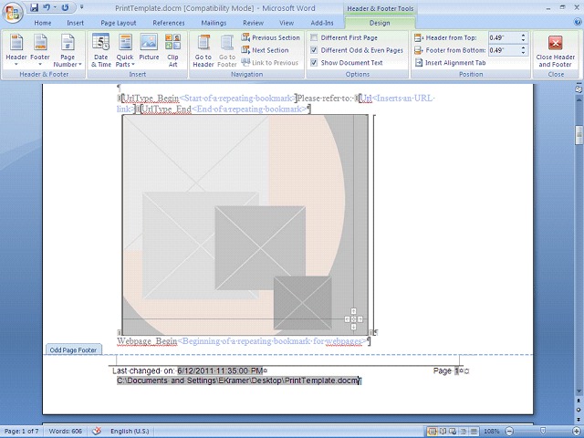 Screen image of this step