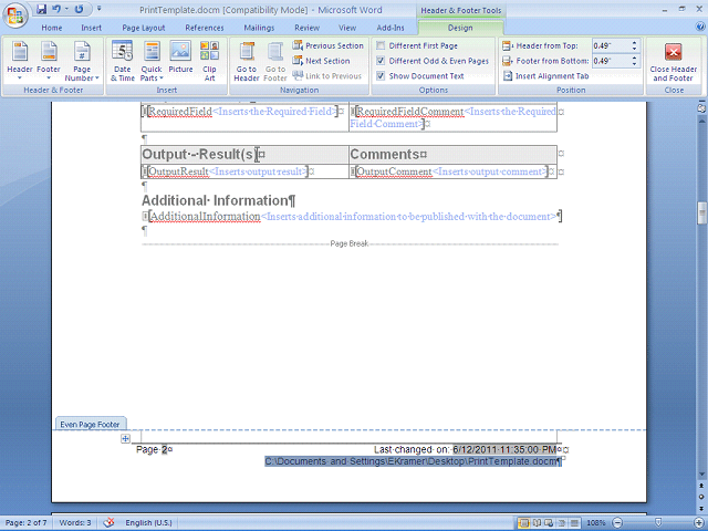 Screen image of this step