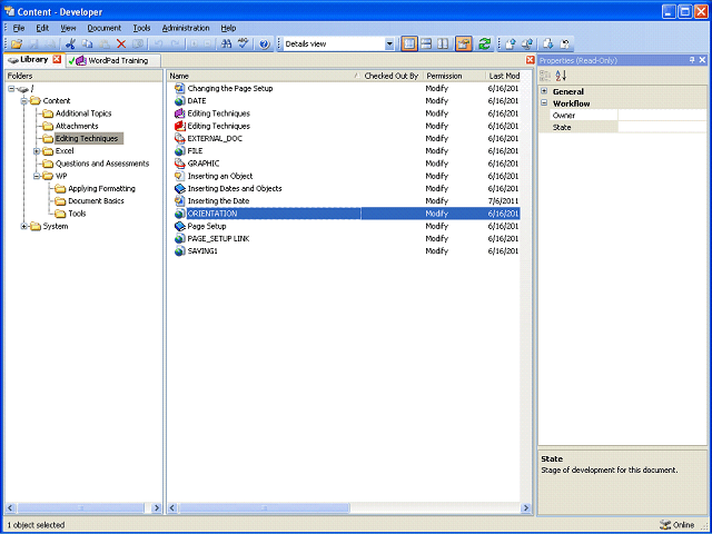 Screen image of this step