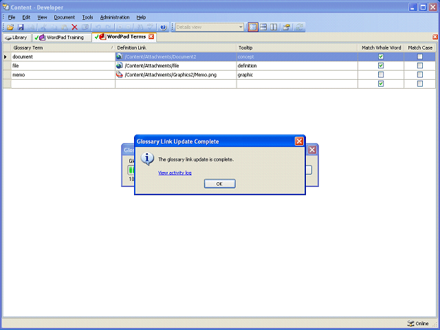 Screen image of this step