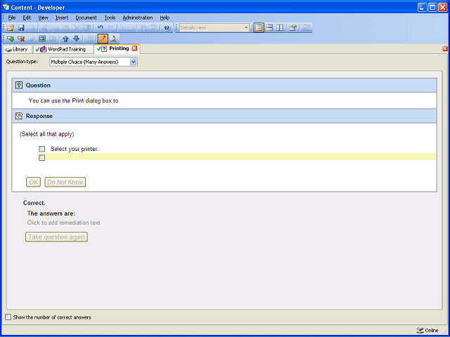 Screen image of this step