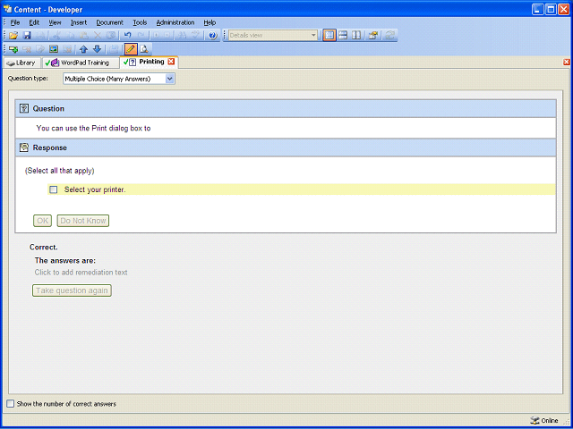Screen image of this step