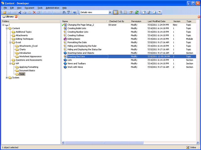 Screen image of this step