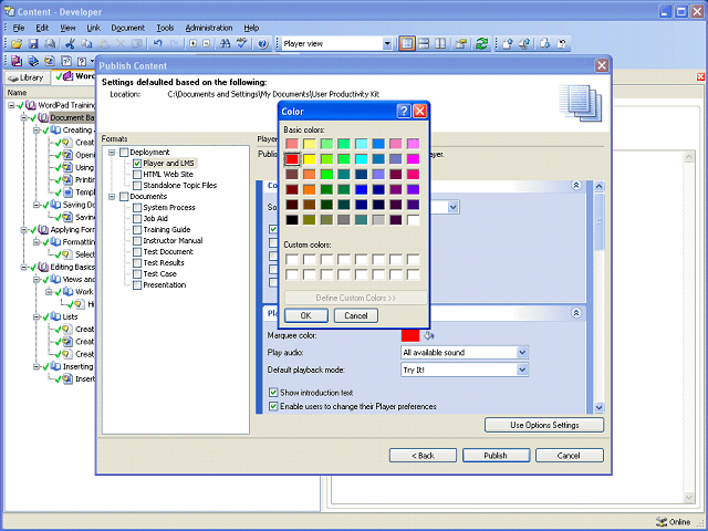 Screen image of this step