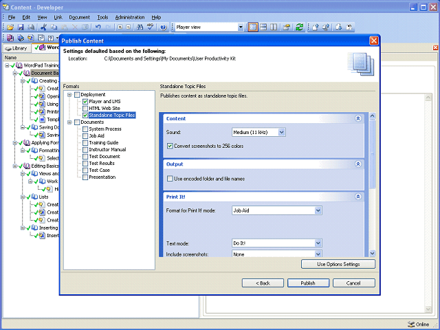 Screen image of this step