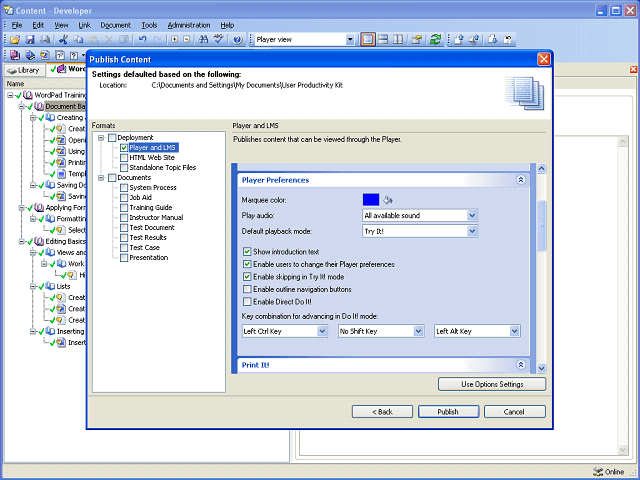 Screen image of this step