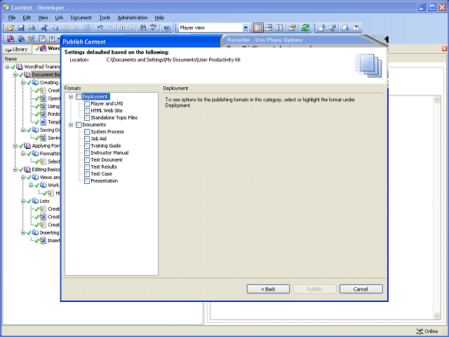 Screen image of this step