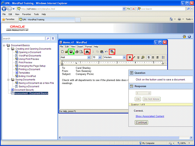 Screen image of this step