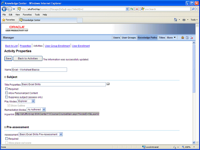 Screen image of this step