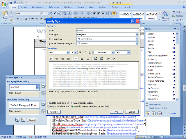 Screen image of this step