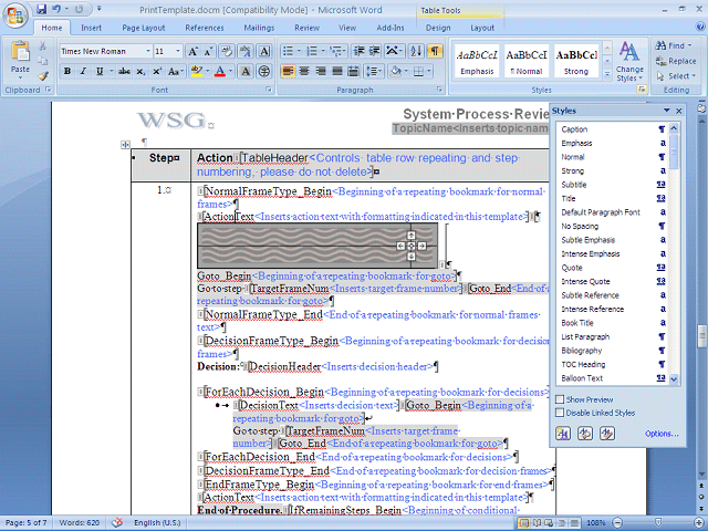 Screen image of this step