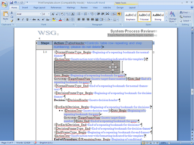 Screen image of this step