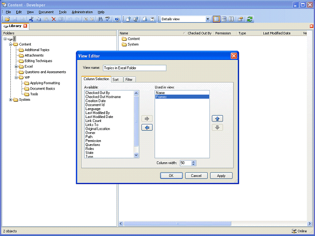 Screen image of this step