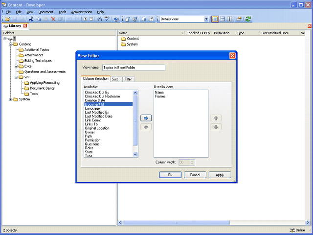 Screen image of this step
