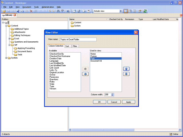Screen image of this step