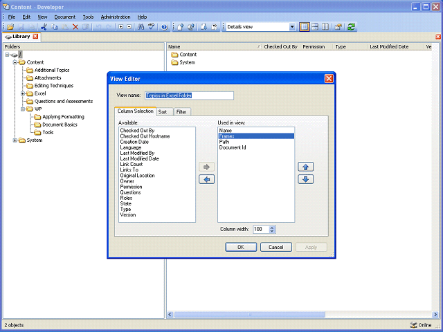 Screen image of this step