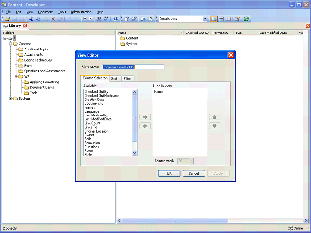 Screen image of this step