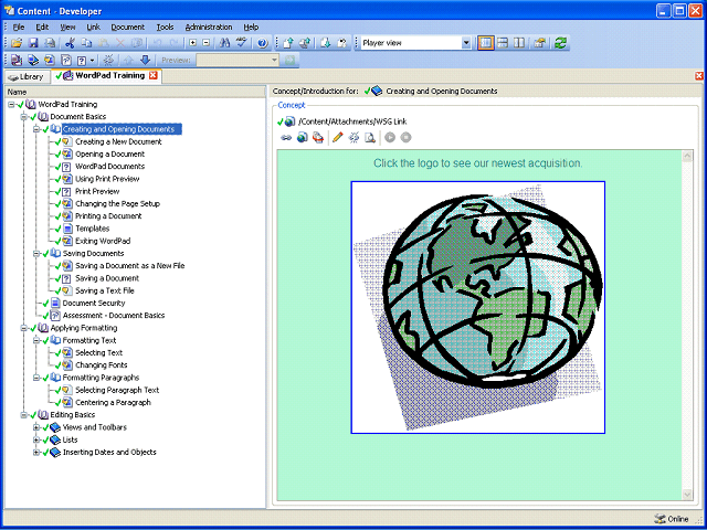 Screen image of this step