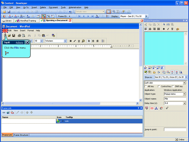 Screen image of this step