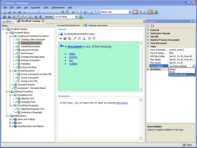 Screen image of this step