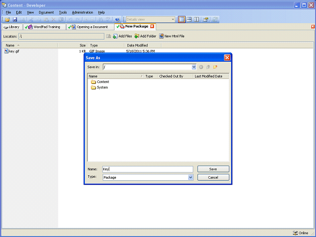 Screen image of this step