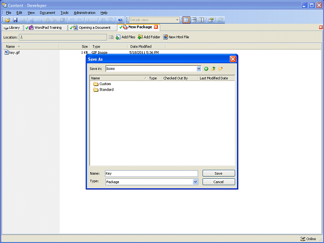 Screen image of this step