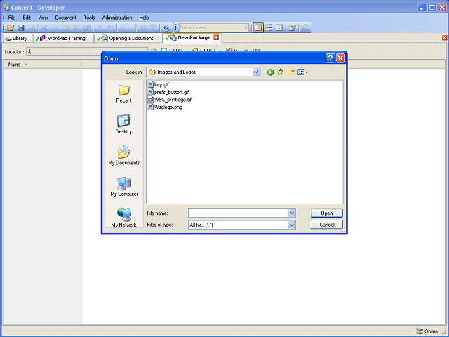 Screen image of this step