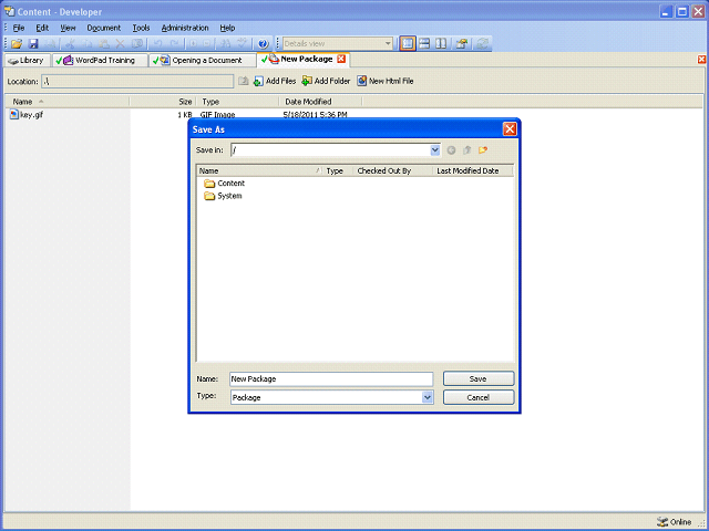 Screen image of this step