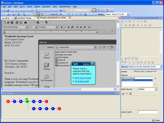 Screen image of this step
