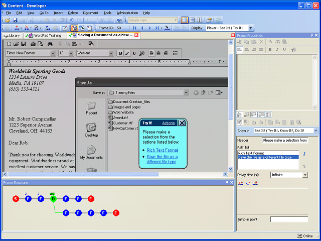 Screen image of this step