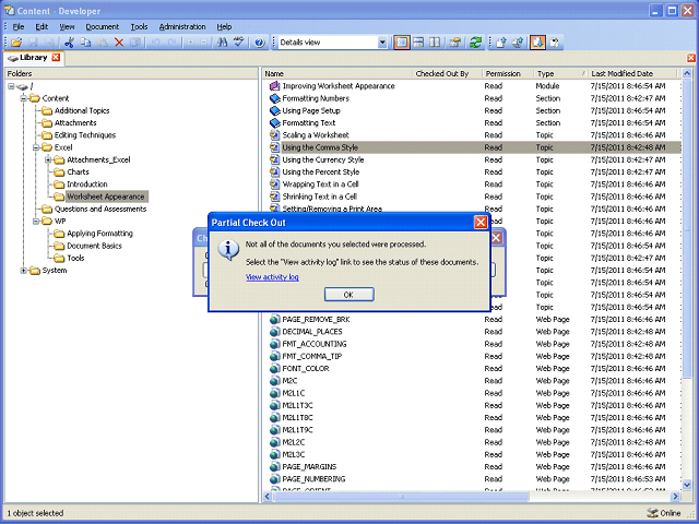 Screen image of this step