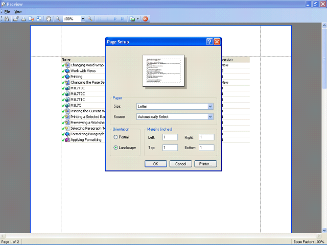 Screen image of this step