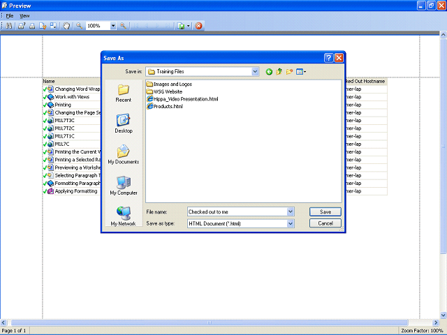 Screen image of this step