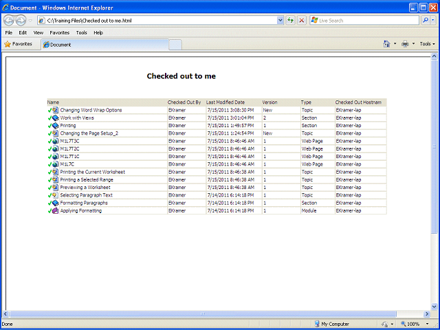 Screen image of this step