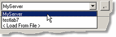 サーバーの選択