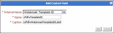 Text describes the Map or Edit Custom Field Dialog.