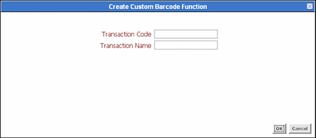 Surrounding text describes the Create Custom Barcode Dialog.