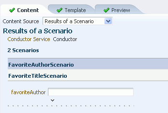 Results of a Scenario Pane