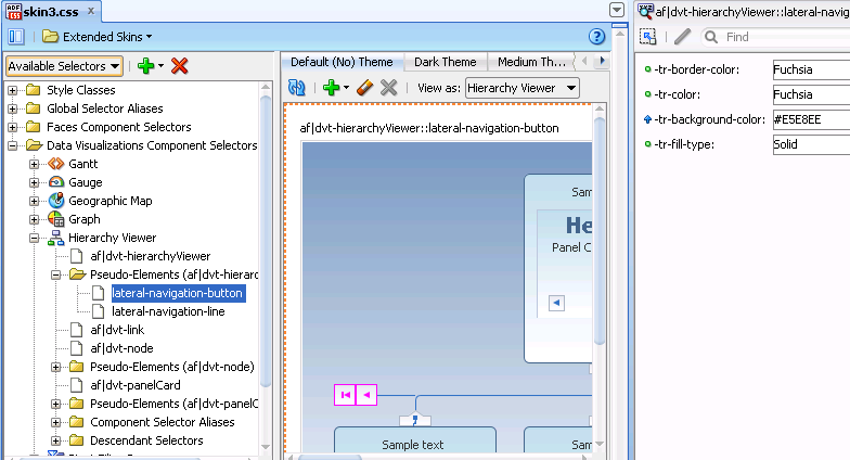 Hierarchy Component's lateral-navigation-button Properties