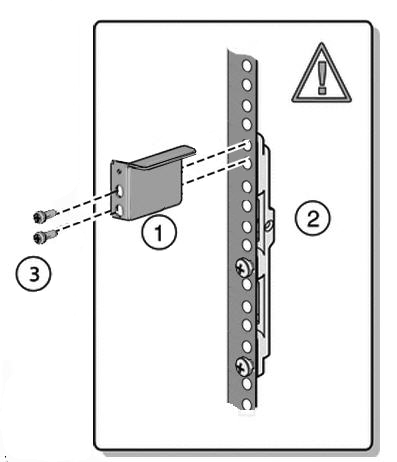 図は、背面の金具を取り外す方法を示しています。 イメージ:図は、背面の金具を取り外す方法を示しています。